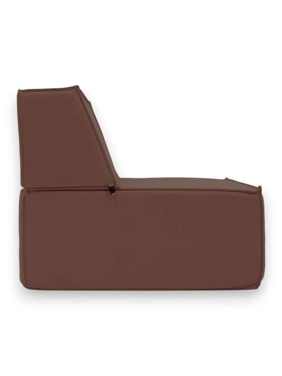 Бескаркасное кресло Клайд коричневого цвета