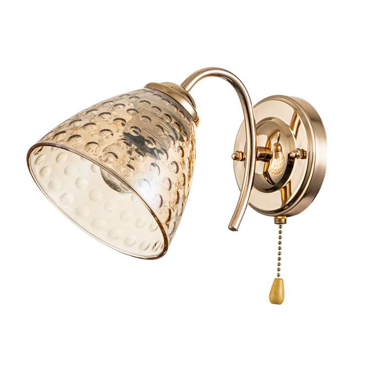 Бра Freesia 658/1A Gold (стекло, цвет прозрачный)