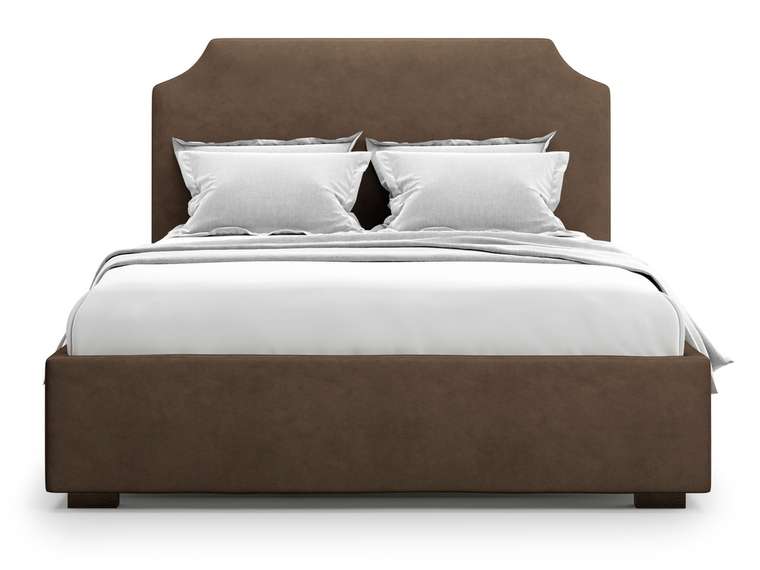 Кровать Izeo 140х200 темно-коричневого цвета с подъемным механизмом 