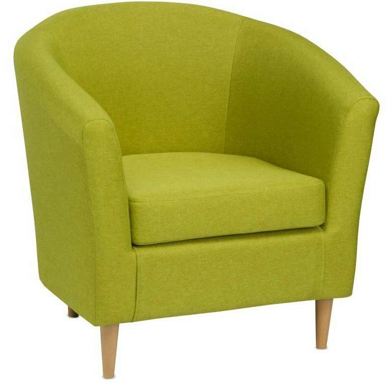 Кресло для отдыха Тунне желто-зеленого цвета