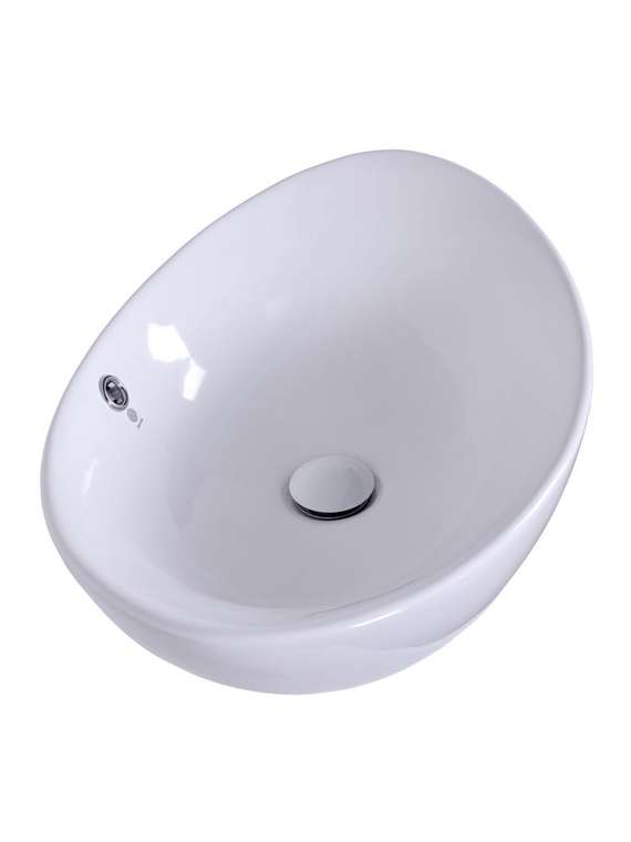 Раковина накладная Orange B08-585w овальная 58х38