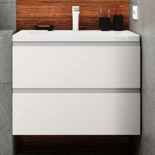 Тумба для комплекта Artamp;Max Bianchi 75, подвесная, белый матовый