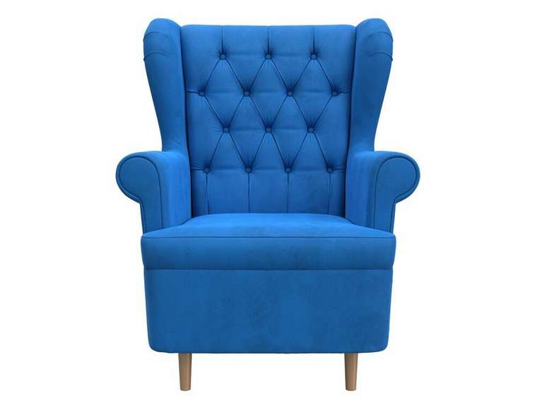 Кресло Торин Люкс темно-голубого цвета
