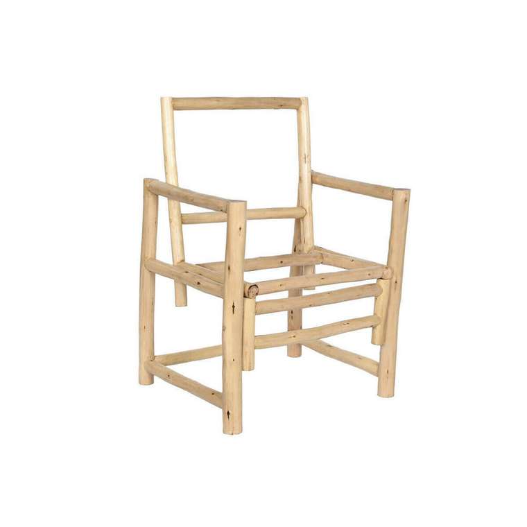 Кресло Home ESPRIT Белый Бежевый Натуральный Хлопок 61 x 50 x 90 cm