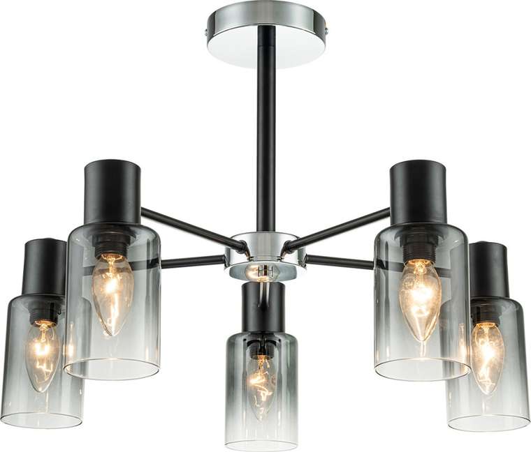 Потолочная люстра на штанге Diversity Escada 2120/5P E14*40W Black