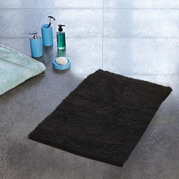 Коврик для ванной комнаты Soft 55х85 черного цвета