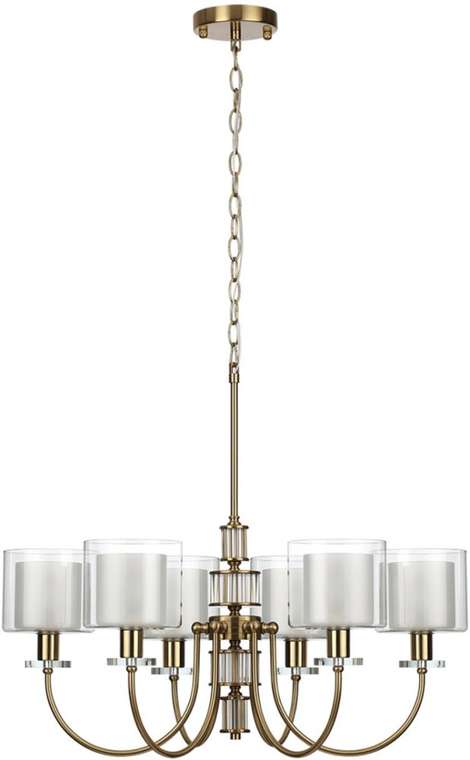 Подвесная люстра Odeon Light Saga 5088/6 античная бронза/стекло E14 6*40W