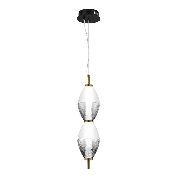Светильник подвесной ST-Luce Черный/Белый, Дымчатый LED 1*16W 3000K ICE