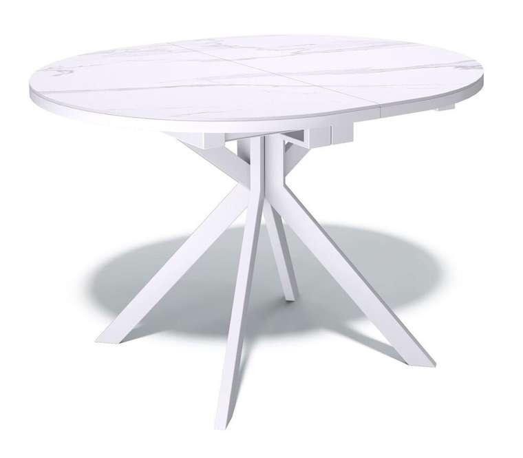 Обеденный раздвижной стол DO1100 белого цвета