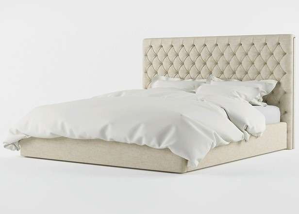 Кровать "Letto GM 17" с обивкой из экокожи или велюра 200х200 см