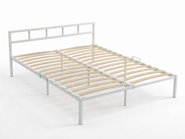 Кровать металлическая Амгут 120x200 белого цвета