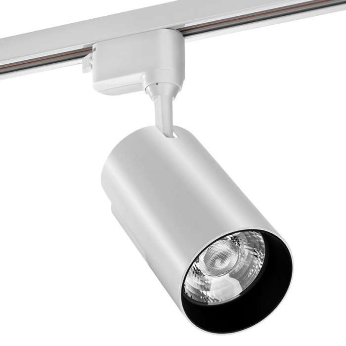 Трековый светодиодный светильник однофазный Wolta WTL-50W/01W 220V 50Вт 4000К IP40 белый