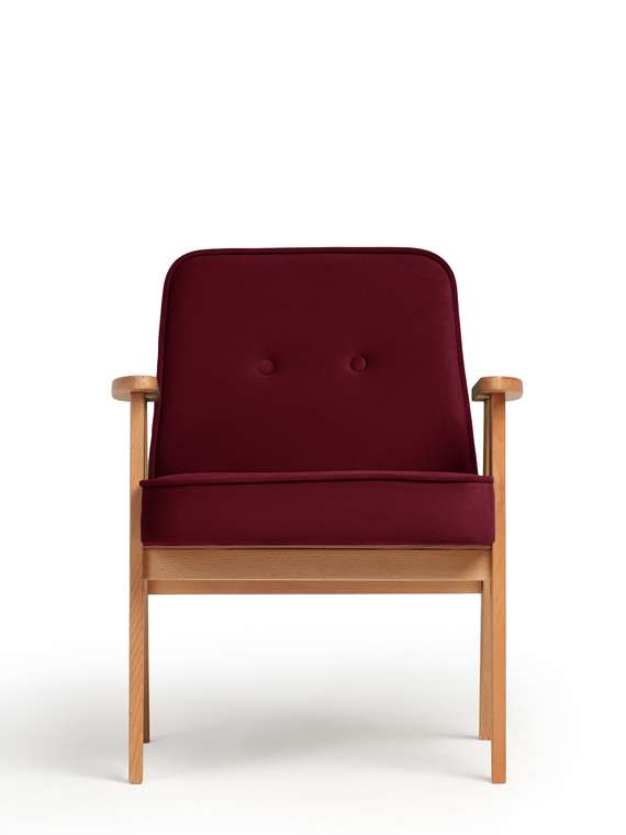 Кресло Несс бордового цвета