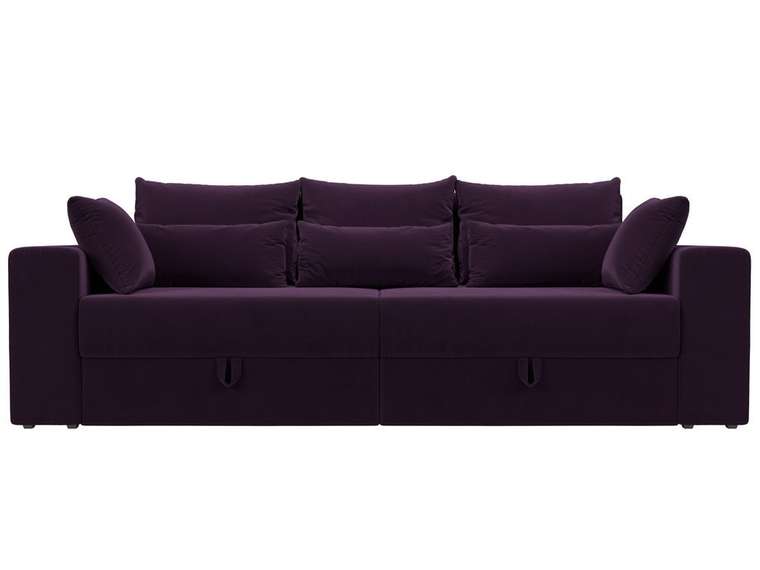 Прямой диван-кровать Мэдисон фиолетового цвета