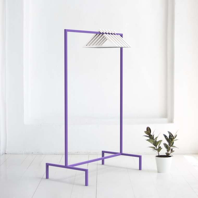Вешалка напольная Metalframe в фиолетовом цвете