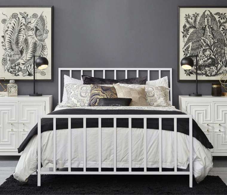 Кровать Сиэттл 160х200 белого цвета