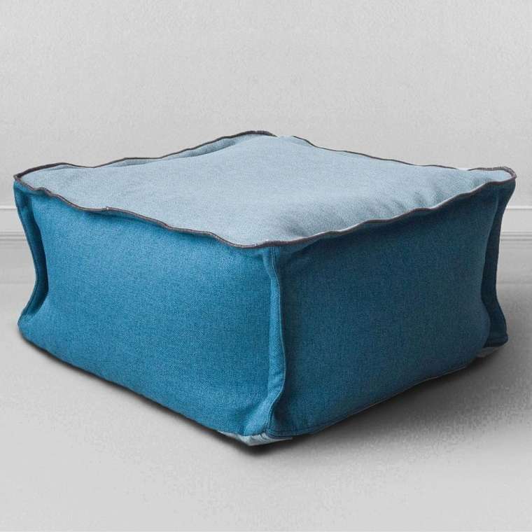 Пуфик столик Лофт бирюзового цвета