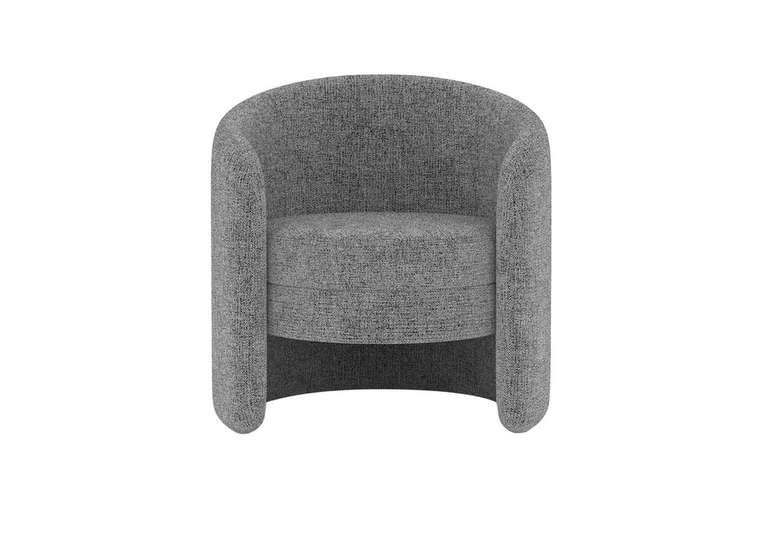 Кресло E7.4 в обивке из рогожки серого цвета