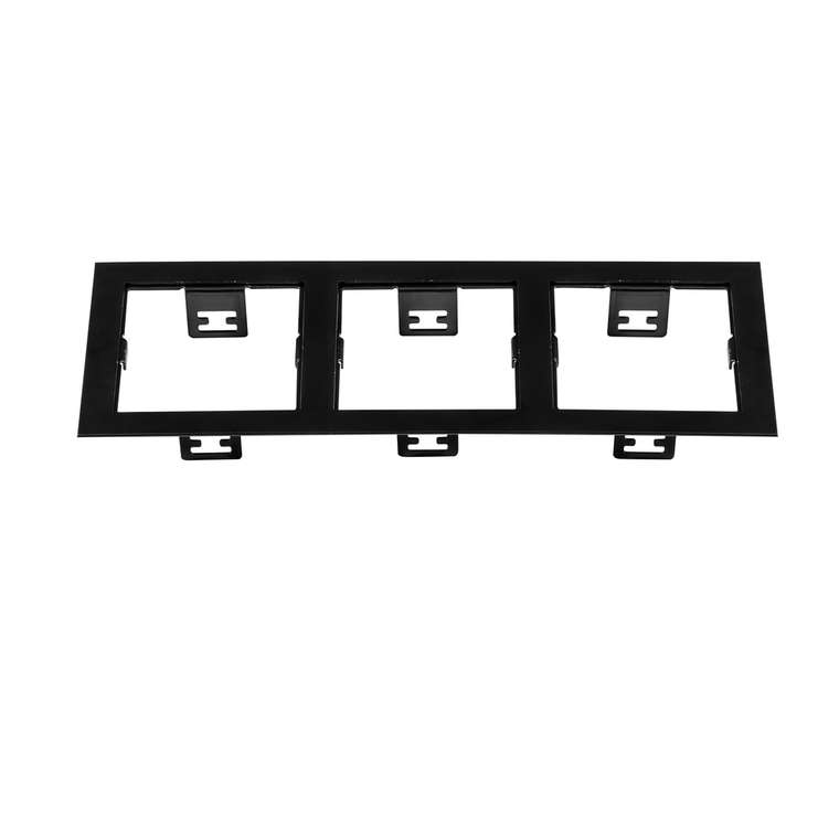 Рамка DOMINO Triple QUADRO MR16 ЧЕРНЫЙ