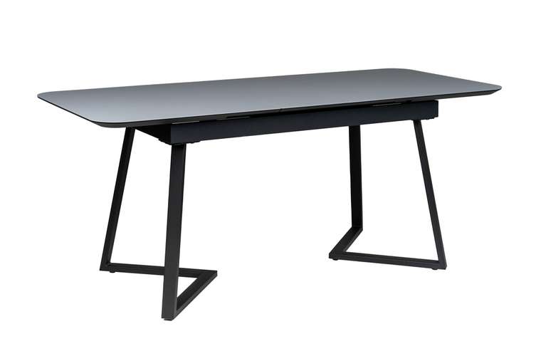 Раздвижной обеденный стол Роналдо 120 серо-черного цвета