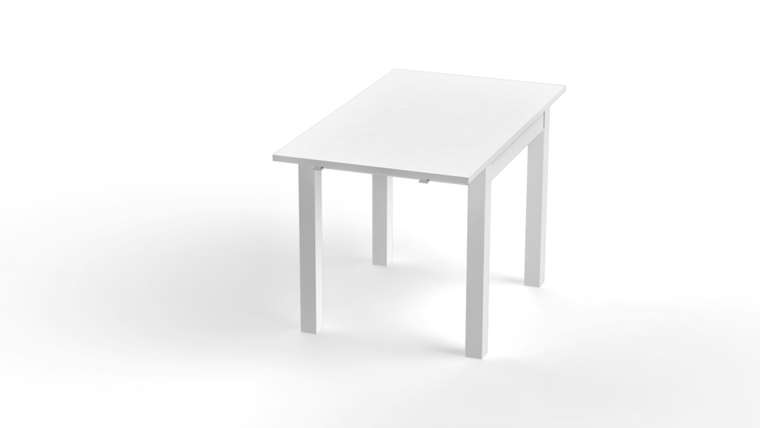 Раскладной обеденный стол Вардиг белого цвета