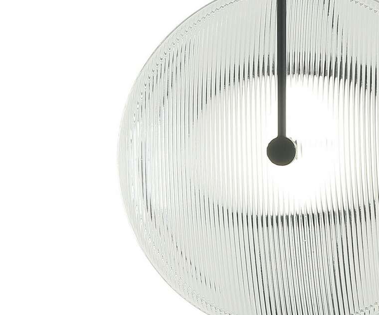 Настенный светильник Мелисса черный/дымчатый d25 h44 Led 8W (4000K)