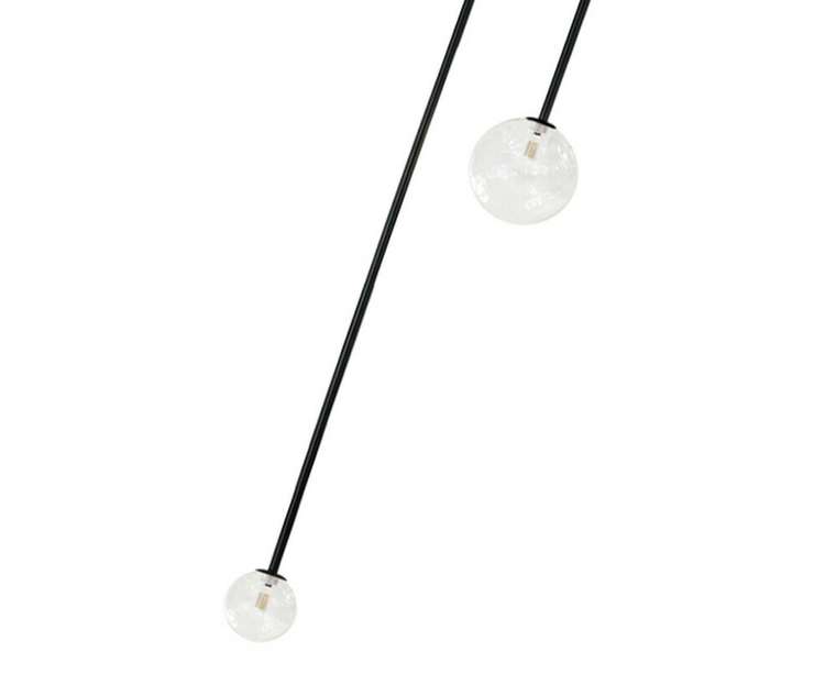 Люстра Иона черный d23 h133 G9 2*5W (Led лампы в комплекте 4000К)