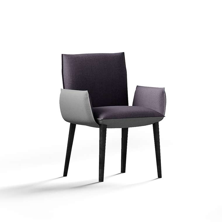 Обеденный стул Pad синего цвета