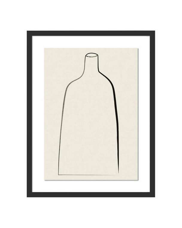 Постер Minimal Vase в чёрной раме
