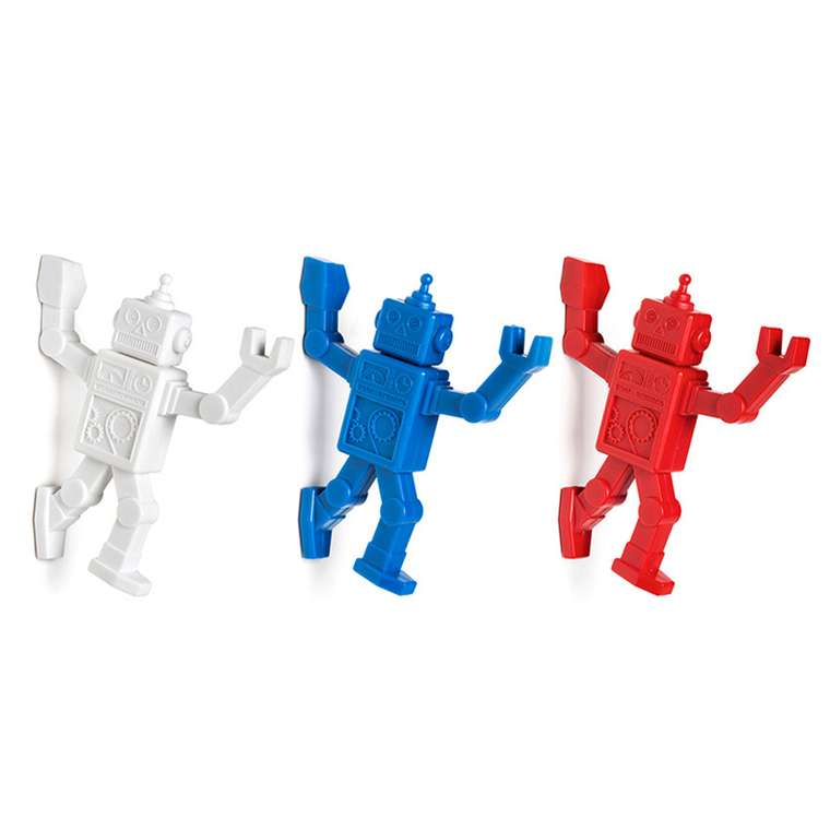 Магнитный крючок для холодильника Peleg Design  robohook синий