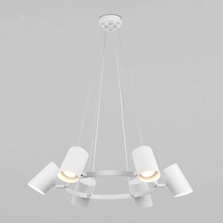 Подвесной светильник Splay М белого цвета