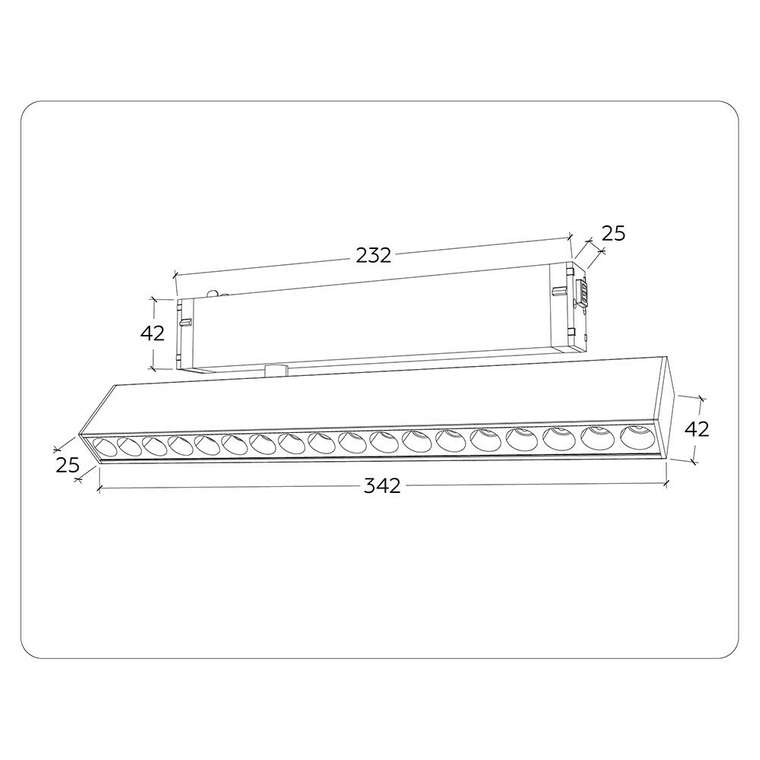 Трековый светильник Ambrella Magnetic 220V GL1352