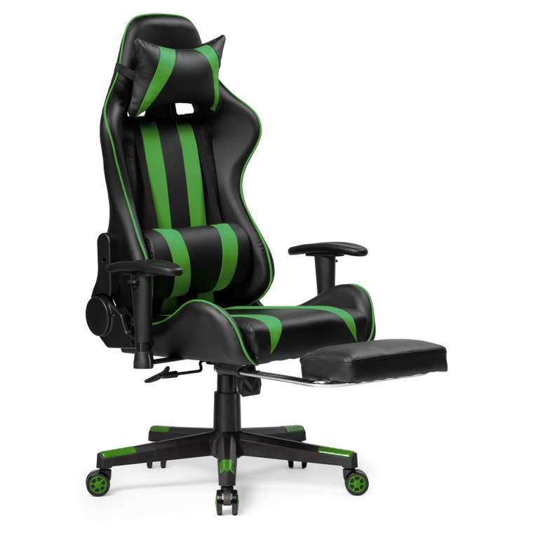 Компьютерное кресло Corvet черно-зеленого цвета