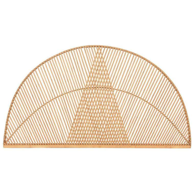 Изголовье кровати Светло-коричневый Бамбук волокно 150 x 2 x 80 cm