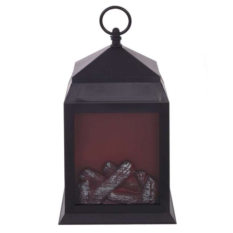 Декоративный светильник фонарь Камни черного цвета
