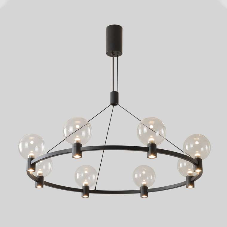 Подвесная люстра шарики Crystal Lux DUET SP56W LED BLACK