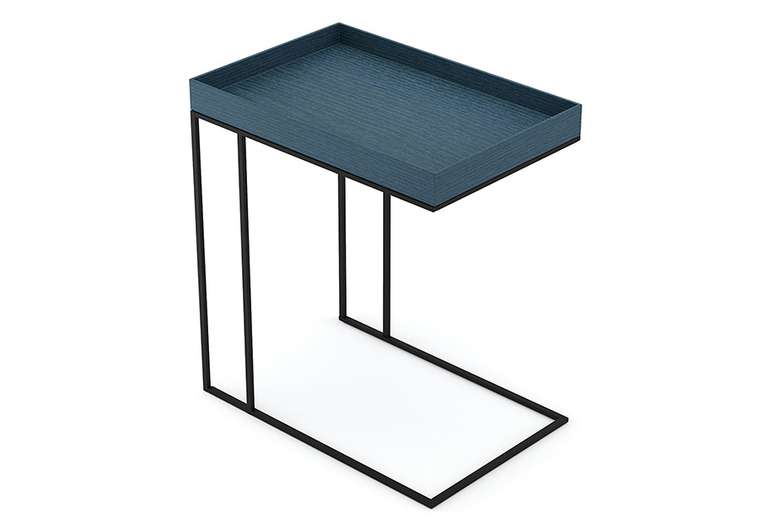 Стол приставной Кейс с синей съемной столешницей