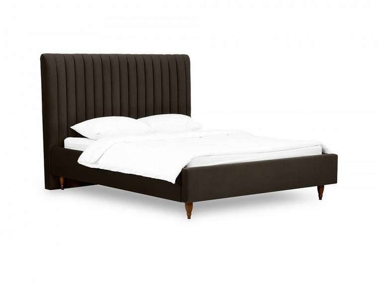 Кровать Dijon 160х200 темно-коричневого цвета