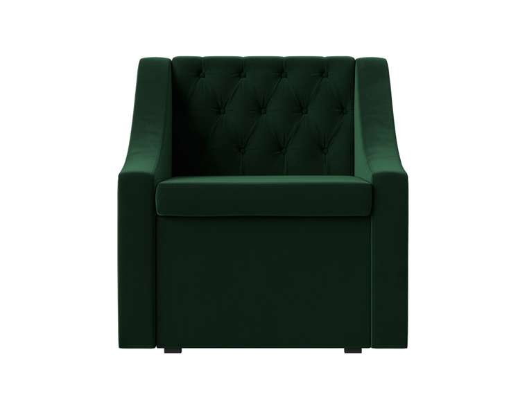Кресло Мерлин с ящиком зеленого цвета
