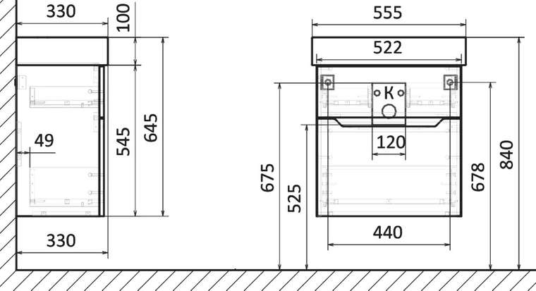 Тумба для комплекта Brik