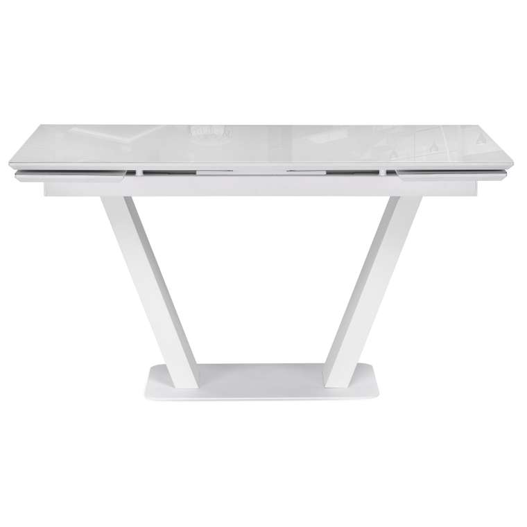 Раздвижной обеденный стол Конор белого цвета