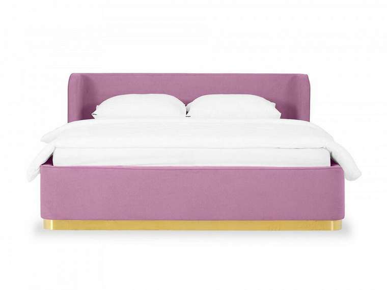 Кровать Vibe 160х200 темно-розового цвета с подъемным механизмом