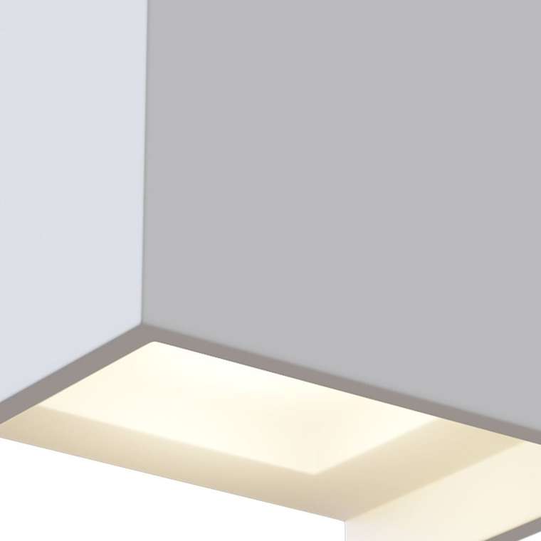 Настенный светодиодный светильник Parma из белого гипса