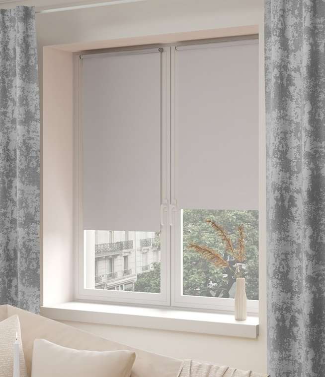 мини ролета Лайт 42,5х175 светло-серый