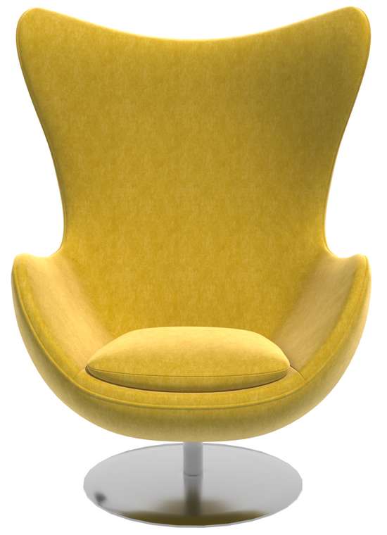 Кресло Egg желтого цвета