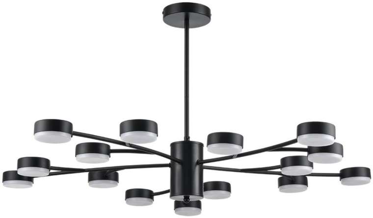 Потолочная люстра на штанге Lumion Torina 8117/15 черный, металл LED GX53 15*7W 220V