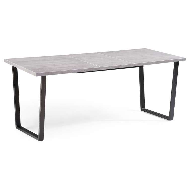 Обеденный раздвижной стол Лота Лофт 140 серого цвета