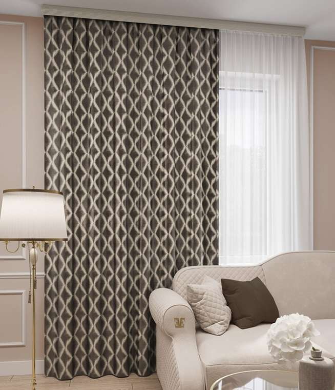 портьера Марсель 150х260 шоколад