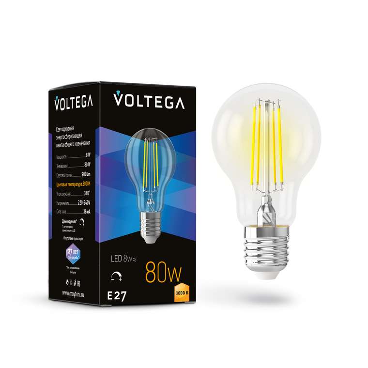 Лампочка Voltega 7229 General purpose bulb Crystal