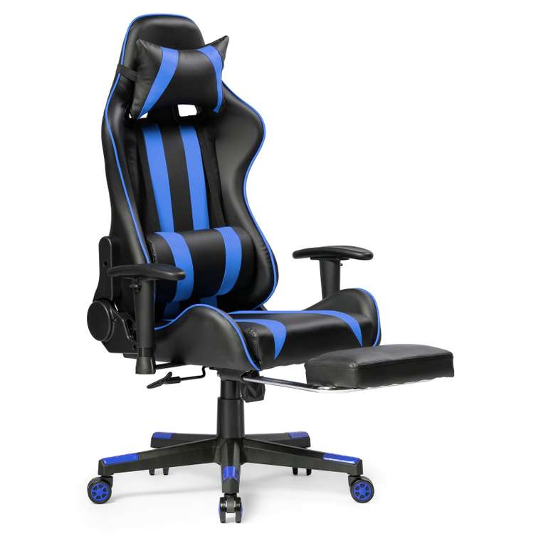 Компьютерное кресло Corvet черно-синего цвета